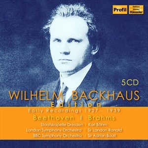 Beethoven Ludwig Van Brahms Joha - Beethoven & Brahms: Wilhelm Backhau in the group Externt_Lager /  at Bengans Skivbutik AB (4217380)