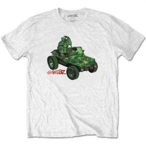 Gorillaz - Gorillaz Unisex T-Shirt: Green Jeep in the group CDON - Exporterade Artiklar_Manuellt / T-shirts_CDON_Exporterade at Bengans Skivbutik AB (4219666r)