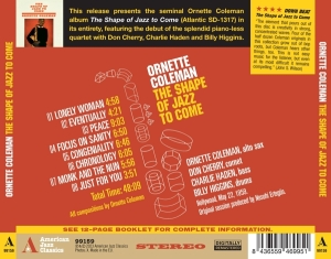 Ornette Coleman - Shape Of Jazz To Come in the group CD / Jazz at Bengans Skivbutik AB (4219773)