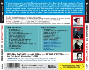 Erroll Garner - Most Happy Piano The 1956 Studio Sessions in the group CD / Jazz at Bengans Skivbutik AB (4219774)