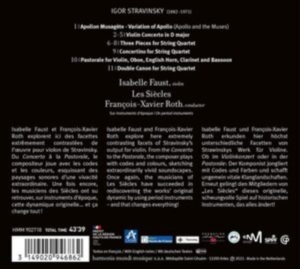 Isabelle Faust - Stravinsky: Violin Concerto / Chamber Works in the group CD / Klassiskt,Övrigt at Bengans Skivbutik AB (4220989)