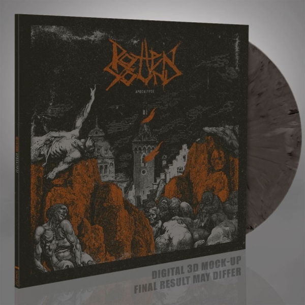 Rotten Sound - Apocalypse (Silver/Black Marbled Vi in the group VINYL / Bestsellers at Bengans Skivbutik AB (4222353)