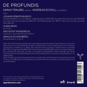 Sarah Traubel - De Profundis in the group CD / Klassiskt,Övrigt at Bengans Skivbutik AB (4224896)