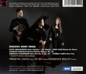 Vojta Premysl & Wu Ye & Millet Florence - Modern Horn Trios in the group CD / Klassiskt,Övrigt at Bengans Skivbutik AB (4224901)