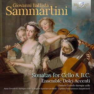 Sammartini Giovanni Battista - Sonatas For Cello & B.C. in the group Externt_Lager /  at Bengans Skivbutik AB (4225698)