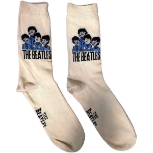 The Beatles - Cartoon Group Uni Cream Socks:7 in the group MERCHANDISE / Merch / Pop-Rock at Bengans Skivbutik AB (4225967)