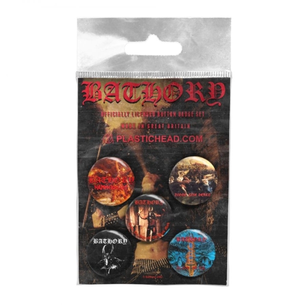 Bathory - Button Badge Set in the group MERCHANDISE / Pin-Button Badge / Heavy Metal at Bengans Skivbutik AB (4231133)