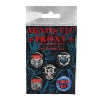 Agnostic Front - Button Badge Set in the group MERCHANDISE / Pin-Button Badge / Pop-Rock at Bengans Skivbutik AB (4231135)