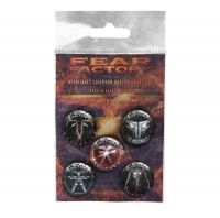 Fear Factory - Button Badge Set Albums 2010-2021 in the group MERCHANDISE / Pin-Button Badge / Heavy Metal at Bengans Skivbutik AB (4231153)