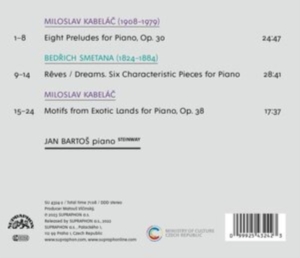 Kabelac Miloslav Smetana Bedrich - Kabelac & Smetana: Piano Works in the group Externt_Lager /  at Bengans Skivbutik AB (4232342)