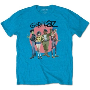 Gorillaz - Gorillaz Unisex T-Shirt: Group Circle Rise in the group CDON - Exporterade Artiklar_Manuellt / T-shirts_CDON_Exporterade at Bengans Skivbutik AB (4235545r)