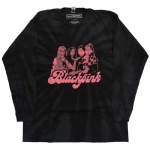 Blackpink - Blackpink Unisex Long Sleeved T-Shirt: Photo (Tie Dye) in the group CDON - Exporterade Artiklar_Manuellt / T-shirts_CDON_Exporterade at Bengans Skivbutik AB (4235575r)