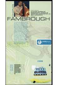 Charles Fambrough - Modern Jazz Archive in the group CD / Jazz at Bengans Skivbutik AB (4237654)