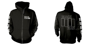 Black Flag - Zip-Hood -  Logo (M) in the group MERCHANDISE / Hoodies / Pop-Rock,Punk at Bengans Skivbutik AB (4240953)