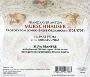 Murschhauser Franz Xaver Anton - Prototypon Longo-Breve Organicum in the group Externt_Lager /  at Bengans Skivbutik AB (4242237)
