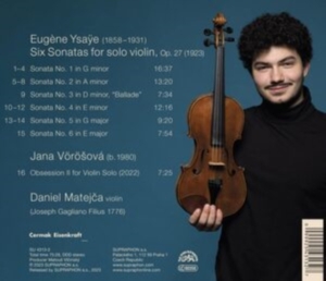 Vorosova Jana Ysaye Eugene - Six Sonatas For Solo Violin in the group Externt_Lager /  at Bengans Skivbutik AB (4242376)