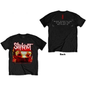 Slipknot - Slipknot Unisex T-Shirt: Chapeltown Rag Glitch (Back Print) in the group CDON - Exporterade Artiklar_Manuellt / T-shirts_CDON_Exporterade at Bengans Skivbutik AB (4247596r)