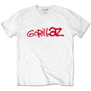 Gorillaz - Gorillaz Unisex T-Shirt: Logo (White) in the group OTHER / MK Test 5 at Bengans Skivbutik AB (4247740r)