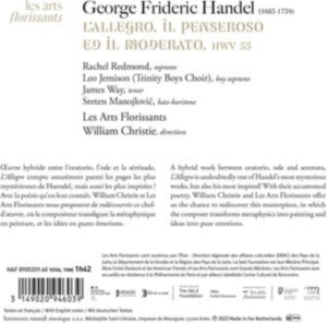 Les Arts Florissants - Handel: L'allegro, Il Penseroso Ed Il Moderato in the group CD / Klassiskt,Övrigt at Bengans Skivbutik AB (4256082)
