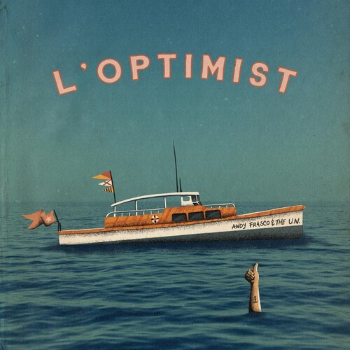 Frasco Andy & The U.N. - L'optimist (Electric Denim Vinyl) in the group OTHER / Övrigt /  at Bengans Skivbutik AB (4262010)