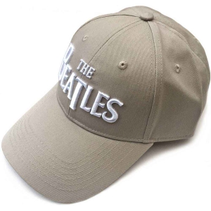 The Beatles - White Drop T Logo Sand Baseball C in the group MERCHANDISE / Merch / Pop-Rock at Bengans Skivbutik AB (4262780)