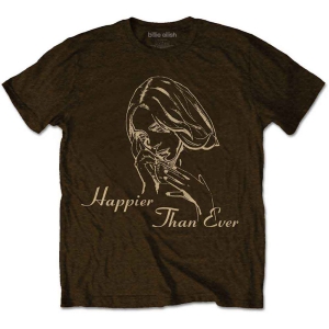 Billie Eilish - Happier Than Ever Uni Brown    in the group MERCH / T-Shirt /  at Bengans Skivbutik AB (4267348r)