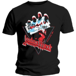 Judas Priest - Unisex T-Shirt: British Steel Hand Triangle in the group OUR PICKS / Recommended T-shirts at Bengans Skivbutik AB (4267923r)