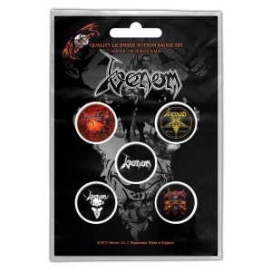 Venom - Black Metal Button Badge Pack in the group MERCHANDISE / Accessoarer / Hårdrock at Bengans Skivbutik AB (4271710)