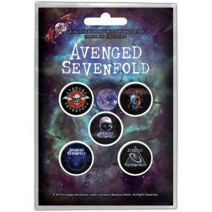 Avenged Sevenfold - The Stage Button Badge Pack in the group MERCHANDISE / Accessoarer / Hårdrock at Bengans Skivbutik AB (4271728)