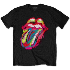 Rolling Stones - The Rolling Stones Unisex T-Shirt: Sixty Brushstroke Tongue in the group OTHER / MK Test 5 at Bengans Skivbutik AB (4272910r)