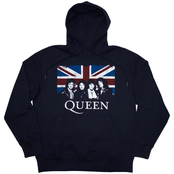 Queen - Unisex Pullover Hoodie: Union Jack in the group MERCH / Clothing / Hoodies at Bengans Skivbutik AB (4273059)