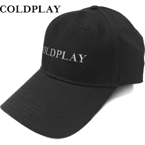 Coldplay - White Logo Bl Baseball C in the group MERCHANDISE / Merch / Pop-Rock at Bengans Skivbutik AB (4275323)