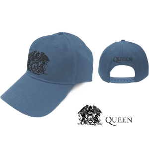 Queen - Black Classic Crest Denim Baseball C in the group MERCHANDISE / Merch / Pop-Rock at Bengans Skivbutik AB (4276408)