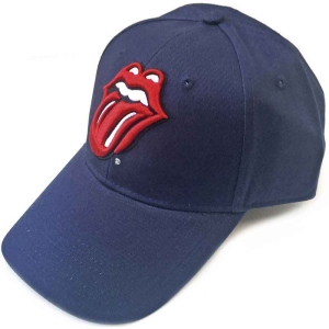 Rolling Stones - Classic Tongue Navy Baseball C in the group MERCHANDISE / Merch / Pop-Rock at Bengans Skivbutik AB (4276410)