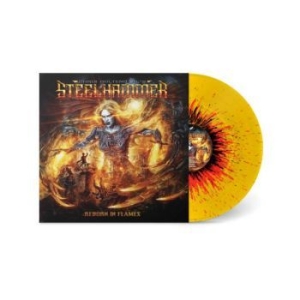 Chris Bohltendahl's Steelhammer - Reborn In Flames (Splatter Vinyl Lp in the group VINYL / Hårdrock at Bengans Skivbutik AB (4280205)
