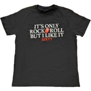 Rolling Stones - The Rolling Stones Unisex T-Shirt: Sixty It's only R&R but I like it in the group CDON - Exporterade Artiklar_Manuellt / T-shirts_CDON_Exporterade at Bengans Skivbutik AB (4280244r)