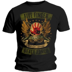 Five Finger Death Punch - Five Finger Death Punch Unisex T-Shirt: Locked & Loaded in the group CDON - Exporterade Artiklar_Manuellt / T-shirts_CDON_Exporterade at Bengans Skivbutik AB (4281618r)