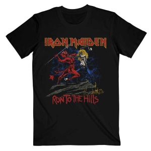 Iron Maiden - Notb Run To The Hills Distress Uni Bl    in the group MERCH / T-Shirt /  at Bengans Skivbutik AB (4281711r)