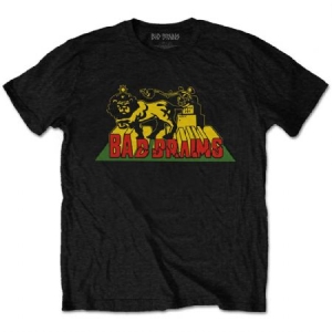 Bad Brains - Bad Brains Unisex T-Shirt: Lion Crush (M) in the group OTHER / -Start Tshirt at Bengans Skivbutik AB (4281724)