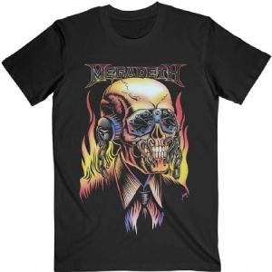 Megadeth - Megadeth Unisex T-Shirt: Flaming Vic (XL) in the group OTHER / -Start Tshirt at Bengans Skivbutik AB (4281729)