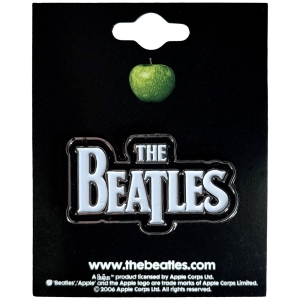 The Beatles - Drop T Logo Wht Pin Badge in the group MERCHANDISE / Merch / Pop-Rock at Bengans Skivbutik AB (4284680)