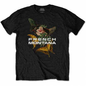French Montana - Unisex T-Shirt: Butterfly in the group CDON - Exporterade Artiklar_Manuellt / T-shirts_CDON_Exporterade at Bengans Skivbutik AB (4285352r)