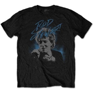 Rod Stewart - Unisex T-Shirt: Scribble Photo (S) in the group OTHER / -Start Tshirt at Bengans Skivbutik AB (4285424)