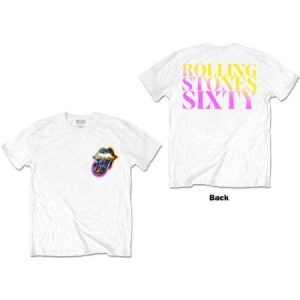 The Rolling Stones - Unisex T-Shirt: Sixty Gradient Text (Bac in the group CDON - Exporterade Artiklar_Manuellt / T-shirts_CDON_Exporterade at Bengans Skivbutik AB (4285436r)