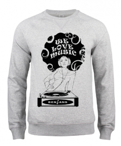 Bengans Sweatshirt - We Love Music in the group MERCH / T-Shirt / Summer T-shirt 23 at Bengans Skivbutik AB (4294065r)