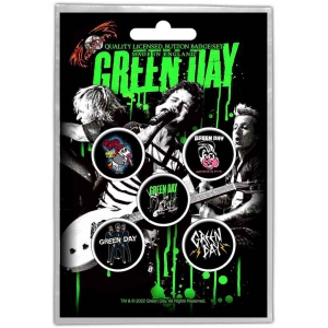 Green Day - Revolution Button Badge Pack in the group MERCHANDISE / Merch / Punk at Bengans Skivbutik AB (4294311)