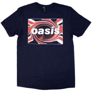 Oasis - Oasis Unisex T-Shirt: Union Jack (navy b in the group OTHER / BW-T-shirts at Bengans Skivbutik AB (4294325r)