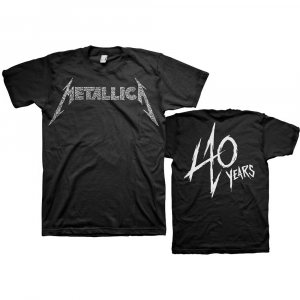 Metallica -  Metallica Unisex T-Shirt: 40th Anniversary Songs Logo (Back Print) (L) in the group OUR PICKS / Recommended T-shirts at Bengans Skivbutik AB (4299728)
