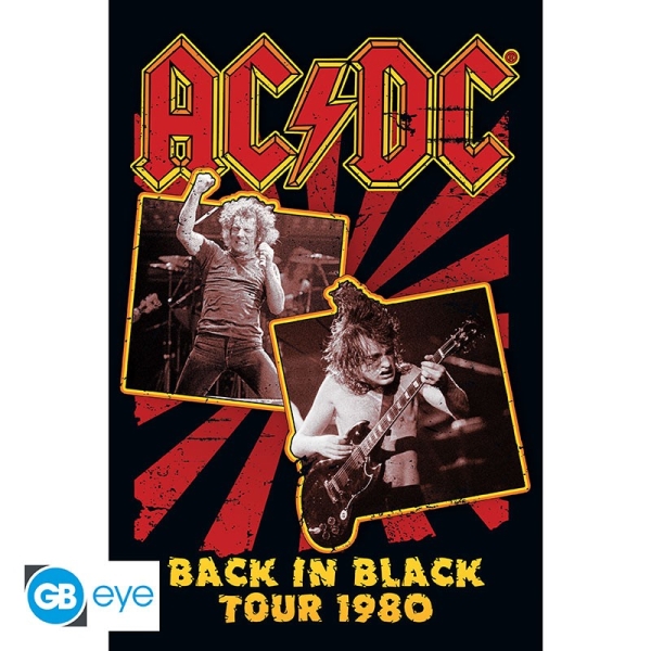 AC/DC - Back in Black 80 Poster 91,5x61 in the group MERCHANDISE / Poster / Heavy Metal at Bengans Skivbutik AB (4301699)