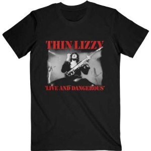 Thin Lizzy - Live & Dangerous (Large) Unisex T-Shirt in the group MERCHANDISE / T-shirt / Heavy Metal at Bengans Skivbutik AB (4302922)
